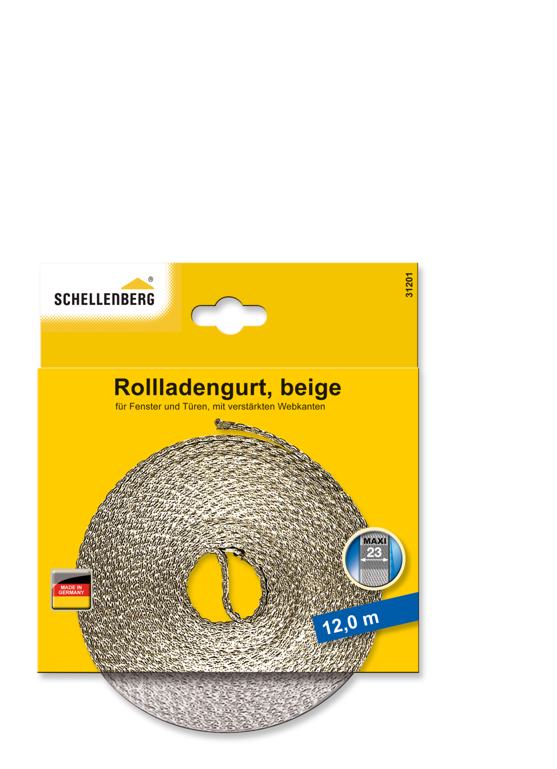 SCHELLENBERG Rollladengurt 23 mm/12,0 m beige 